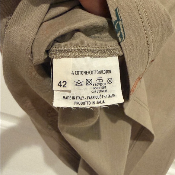 Vintage Yves Saint Laurent Safety Pin Print Top Y2K Made in Italy YSL Graphic - Picture 8 of 9